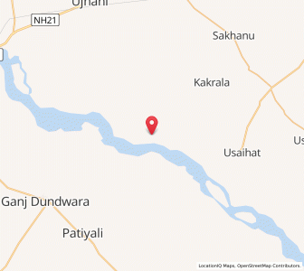 Map of Hafizganj, Uttar Pradesh