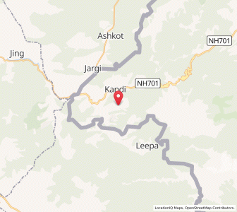Map of Haftan, Kashmir