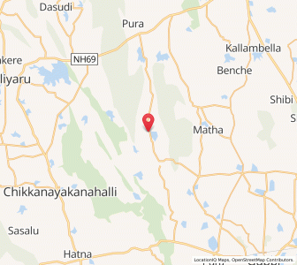 Map of Hagalvadi, Karnataka