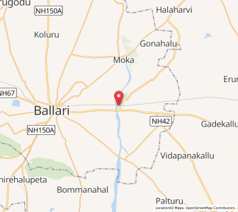 Map of Hagari, Karnataka