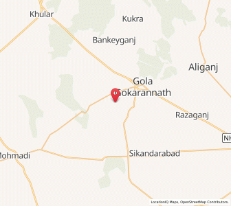 Map of Haidarabad, Uttar Pradesh