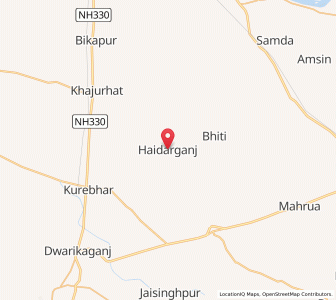 Map of Haidarganj, Uttar Pradesh