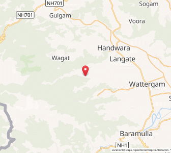 Map of Haidarmar, Kashmir