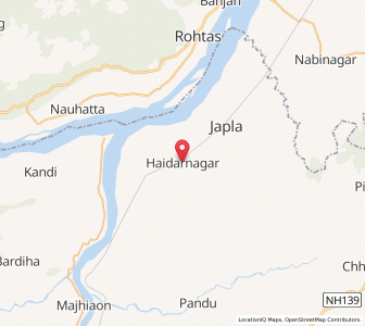 Map of Haidarnagar, Jharkhand
