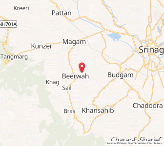 Map of Haiyatpur, Kashmir