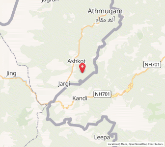 Map of Haji, Kashmir