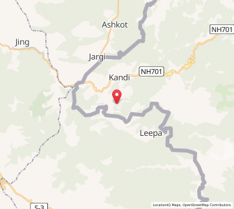 Map of Hajitara, Kashmir