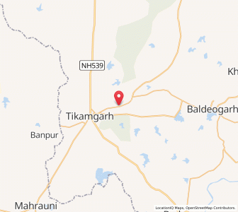 Map of Hajurinagar, Madhya Pradesh