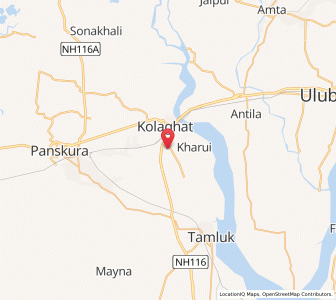 Map of Hakala, West Bengal