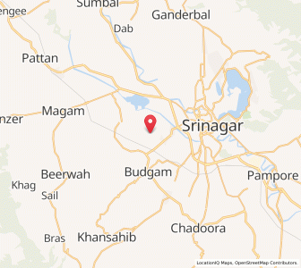 Map of Hakarmul, Kashmir
