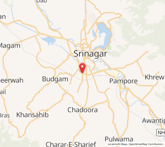 Map of Hakimbagh, Kashmir