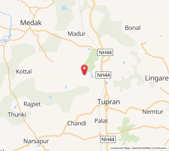 Map of Hakimet, Andhra Pradesh