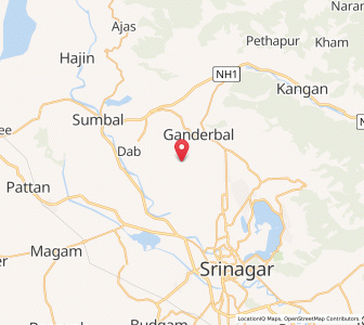 Map of Hakimgund, Kashmir