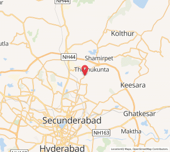 Map of Hakimpet, Andhra Pradesh