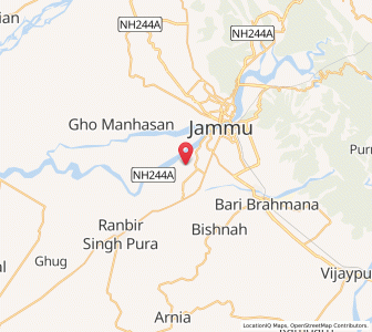 Map of Hakkal, Kashmir