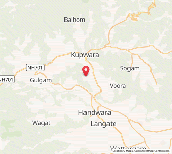 Map of Haktsarpur, Kashmir