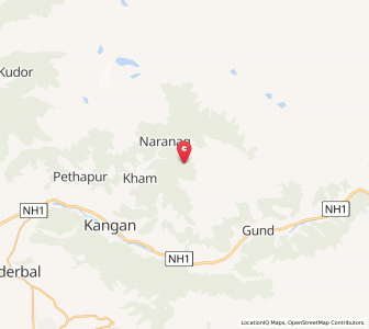 Map of Haladorin, Kashmir