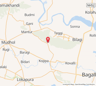 Map of Halagali, Karnataka