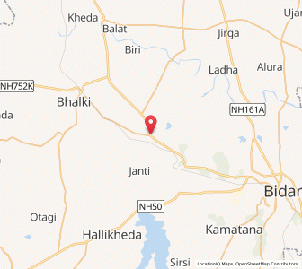 Map of Halbarga, Karnataka