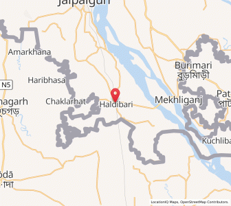Map of Haldibari, West Bengal