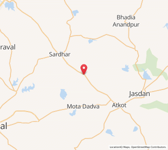 Map of Halenda, Gujarat