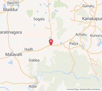 Map of Halgur, Karnataka