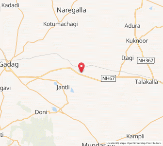 Map of Halligudi, Karnataka