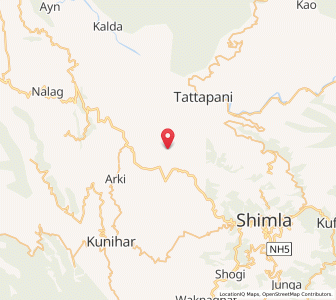 Map of Halog, Himachal Pradesh