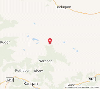 Map of Hamdalau, Kashmir