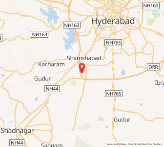Map of Hamidullahnagar, Andhra Pradesh