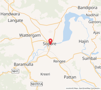 Map of Hamilun, Kashmir