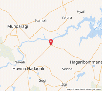 Map of Hampasagaram, Karnataka