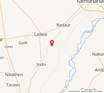Map of Hanauri, Haryana