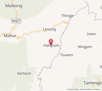 Map of Hangrum, Assam