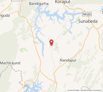 Map of Hanjar, Odisha