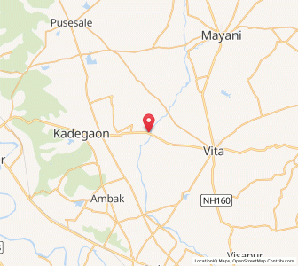 Map of Hanmant Vadiya, Maharashtra