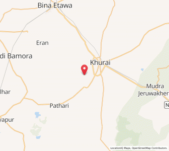 Map of Hanota, Madhya Pradesh