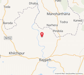 Map of Hanoti, Madhya Pradesh