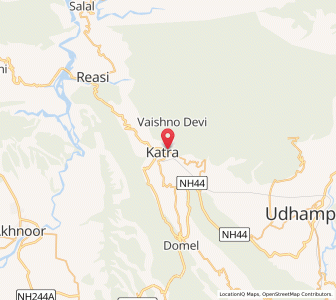 Map of Hansal, Kashmir