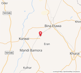 Map of Hansua, Madhya Pradesh