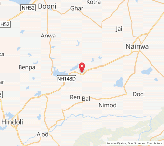 Map of Hanumanpura, Rajasthan