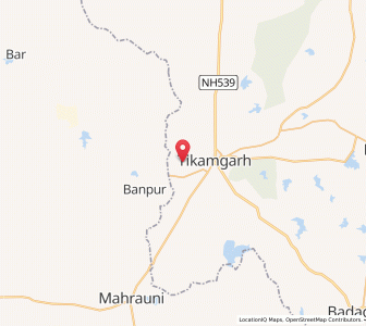 Map of Hanumansagar, Madhya Pradesh