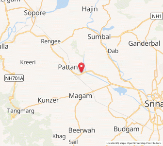 Map of Hanzviur, Kashmir