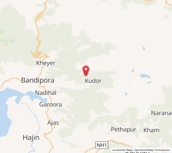 Map of Hapatnak, Kashmir