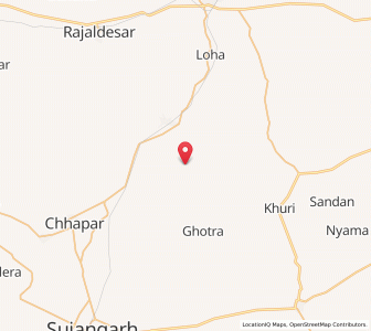 Map of Harasar, Rajasthan