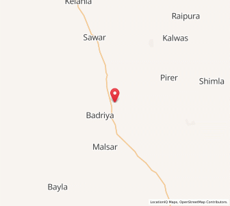 Map of Hardesar, Rajasthan
