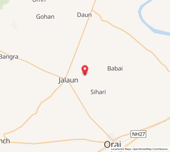 Map of Hardoi Raja, Uttar Pradesh