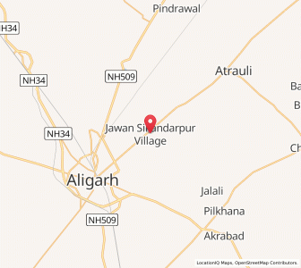 Map of Harduaganj, Uttar Pradesh