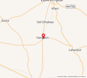Map of Hargam, Uttar Pradesh