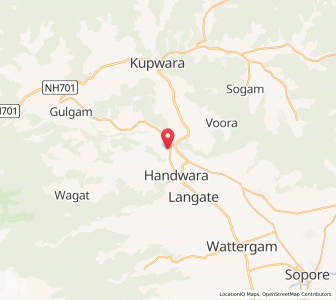 Map of Harinpur, Kashmir